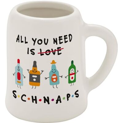 GRUSS & CO Snapmugg med motiv Need New Bone Kina, 5 cl, minikanna med slogan Rolig present, fest, herrgåva 73844 GRUSS & CO Snapmugg med motiv Need New Bone Kina, 5 cl, minikanna med slogan Rolig present, fest, herrgåva 73844