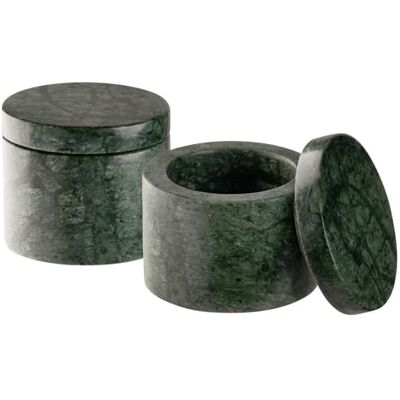APS 15919 Burk MINERA 2-pack – marmor, Ø 6 cm, H: 5 cm, grön, unik APS 15919 Burk MINERA 2-pack – marmor, Ø 6 cm, H: 5 cm, grön, unik