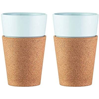 Bodum Förpackning med 2 porslin kork pannband, vit, keramik, liège, vit, 0,3 L Bodum Förpackning med 2 porslin kork pannband, vit, keramik, liège, vit, 0,3 L