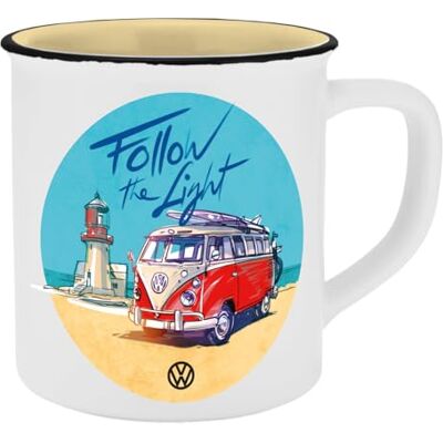 Gedalabels Kopp VW Följ ljusets emaljutseende 400 ml Gedalabels Kopp VW Följ ljusets emaljutseende 400 ml
