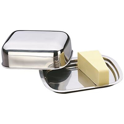 kela 19243 smörlåda vision, rostfritt stål 18/10, glänsande silver, med lock, diskmaskinssäker, 19243 kela 19243 smörlåda vision, rostfritt stål 18/10, glänsande silver, med lock, diskmaskinssäker, 19243