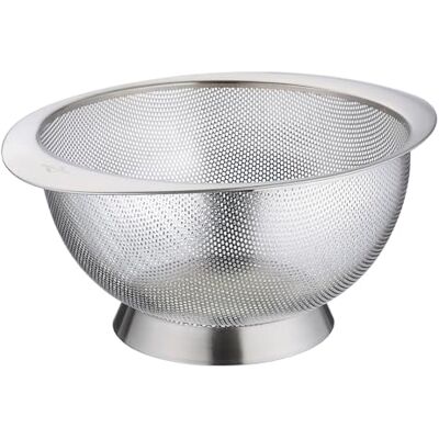 Küchenprofi Seiher DELUXE rostfritt stål stativ och brett stöd sil för nudlar, ris, frukt, grönsaker, sallad och mer kan även användas som skål Hygieniskt material Ø 26 cm Küchenprofi Seiher DELUXE rostfritt stål stativ och brett stöd sil för nudlar, ris, frukt, grönsaker, sallad och mer kan även användas som skål Hygieniskt material Ø 26 cm