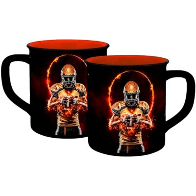 Gedalabels Kopp American Football GameOn emaljutseende 400 ml Gedalabels Kopp American Football GameOn emaljutseende 400 ml