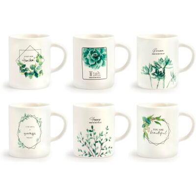 H&H 6 kaffekoppar botaniskt porslin utan tallrik cc90 H&H 6 kaffekoppar botaniskt porslin utan tallrik cc90