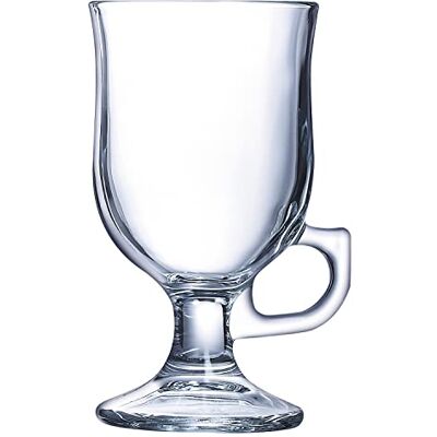 Arcoroc ARC 37684 Irish kaffeglas med handtag, 240 ml, glas, transparent, 6 stycken Arcoroc ARC 37684 Irish kaffeglas med handtag, 240 ml, glas, transparent, 6 stycken