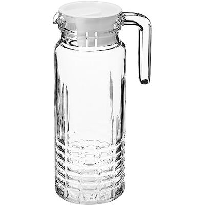 GALICJA Falco glaskanna med lock – glaskanna – vattenkanna i glas – juicekanna – 1 liter GALICJA Falco glaskanna med lock – glaskanna – vattenkanna i glas – juicekanna – 1 liter