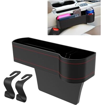 Kolamom Bilmugghållare mugghållare PU-läder dryckeshållare bil arrangör förvaringslåda för kaffe, dryck, flaska, passagerarsäte Kolamom Bilmugghållare mugghållare PU-läder dryckeshållare bil arrangör förvaringslåda för kaffe, dryck, flaska, passagerarsäte
