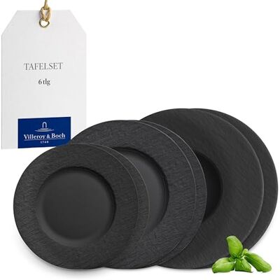 Villeroy & Boch Manufacture Rock Middagsset - 6 delar Villeroy & Boch Manufacture Rock Middagsset - 6 delar