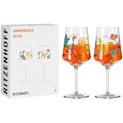 Färgglada aperitifglas från Ella Tjader - Sommarrapsodi - 2 st Färgglada aperitifglas från Ella Tjader - Sommarrapsodi - 2 st
