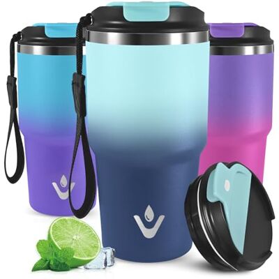 Mujigaga 20 oz Kaffe Termosflaska, Läckagesäker Termisk Kopp Isolerad Underläggande, Bärbar Lufttät Kaffekopp För Varma Och Kalla Drycker, Termisk Bägare För Skolan, Kontor, Resor Mujigaga 20 oz Kaffe Termosflaska, Läckagesäker Termisk Kopp Isolerad Underläggande, Bärbar Lufttät Kaffekopp För Varma Och Kalla Drycker, Termisk Bägare För Skolan, Kontor, Resor