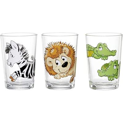 Flirt by R&B dricksglas djungeldjur 205 ml, flerfärgad, 3 delar (1 set) Flirt by R&B dricksglas djungeldjur 205 ml, flerfärgad, 3 delar (1 set)