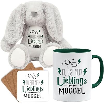Jungle Mug Rolig presentmugg med talesätt Du är min favoritmugg Presentidé Muggkopp Presentidé för vän (teddy, kopp och underläggsset (mörkgrön)) Jungle Mug Rolig presentmugg med talesätt Du är min favoritmugg Presentidé Muggkopp Presentidé för vän (teddy, kopp och underläggsset (mörkgrön))