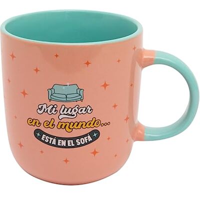 Mr. Wonderful Mr.Wonderful Cup, Min plats i världen... är på soffan, 12 x 15,5 x 18,5 Mr. Wonderful Mr.Wonderful Cup, Min plats i världen... är på soffan, 12 x 15,5 x 18,5