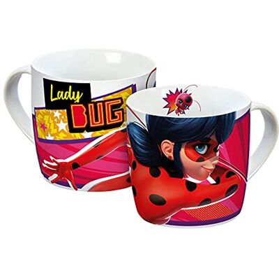 Gedalabels Kopp Miraculous Ladybug flytta 250 ml Gedalabels Kopp Miraculous Ladybug flytta 250 ml