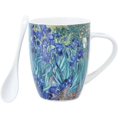 Veeiid Van Gogh Kopp med sked iris, keramik Veeiid Van Gogh Kopp med sked iris, keramik