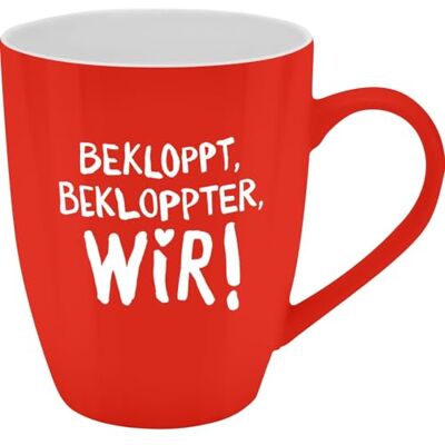 GRUSS & CO Mugg med motiv dubbade Kopp med ordspråk, nytt benporslin, 35 cl, med presentförpackning rolig gåva, födelsedag 74210 GRUSS & CO Mugg med motiv dubbade Kopp med ordspråk, nytt benporslin, 35 cl, med presentförpackning rolig gåva, födelsedag 74210