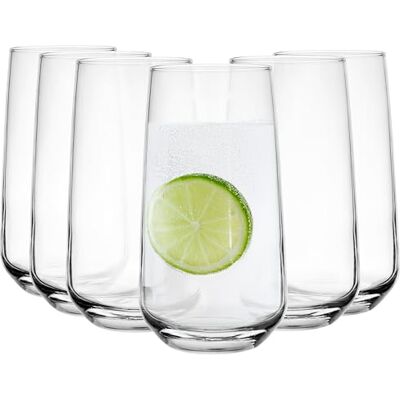 Glasmark KROSNO 1992 dricksglas set longdrinkglas 6 stycken 430 ml glas vattenglas cocktailglas highball glas diskmaskinssäker Glasmark KROSNO 1992 dricksglas set longdrinkglas 6 stycken 430 ml glas vattenglas cocktailglas highball glas diskmaskinssäker