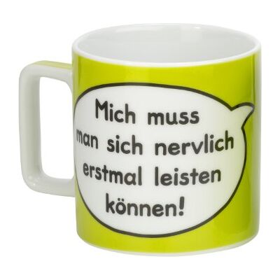 Sheepworld 42475 mugg Wortheld "Jag måste man kunna hålla dig nervally bara en gång!", grön Sheepworld 42475 mugg Wortheld "Jag måste man kunna hålla dig nervally bara en gång!", grön