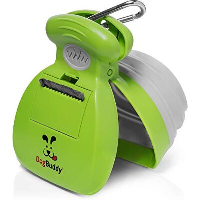 DogBuddy Bajsskoter, bärbar hundbajs-skoper, sanitär hundavfall, pickup, kraftig rengöring av hundavfall med påsdispenser, hundkoppelklämma och bajsskopåsar ingår (1, Kiwi) DogBuddy Bajsskoter, bärbar hundbajs-skoper, sanitär hundavfall, pickup, kraftig rengöring av hundavfall med påsdispenser, hundkoppelklämma och bajsskopåsar ingår (1, Kiwi)