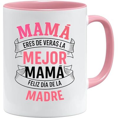 Jungle Mug Kopp för mamma med spansk mors dag Mamá eres la mejor mamá presentidé Rolig kaffekopp för mors dag för kvinnor och mödrar, vit Jungle Mug Kopp för mamma med spansk mors dag Mamá eres la mejor mamá presentidé Rolig kaffekopp för mors dag för kvinnor och mödrar, vit