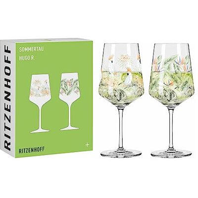 RITZENHOFF 6211001 aperitif-glas set om 2 500 ml – serie sommarrep – blommig stil, flerfärgad – Tillverkad i Tyskland RITZENHOFF 6211001 aperitif-glas set om 2 500 ml – serie sommarrep – blommig stil, flerfärgad – Tillverkad i Tyskland