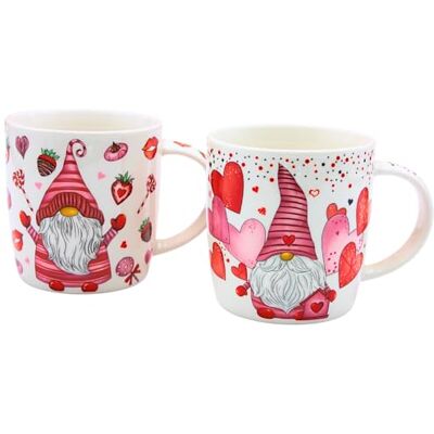 Dekohelden24 Dekorativa hjältar 24 muggset, kaffekoppar, glödvinkoppar, dryckesmugg porslin hjärtan och sötsaker i en uppsättning om 2, storlek: L/B/H ca. 13 x 8 x 10 cm, kapacitet 360 ml per kopp, tomte rosa, 9,5 Dekohelden24 Dekorativa hjältar 24 muggset, kaffekoppar, glödvinkoppar, dryckesmugg porslin hjärtan och sötsaker i en uppsättning om 2, storlek: L/B/H ca. 13 x 8 x 10 cm, kapacitet 360 ml per kopp, tomte rosa, 9,5