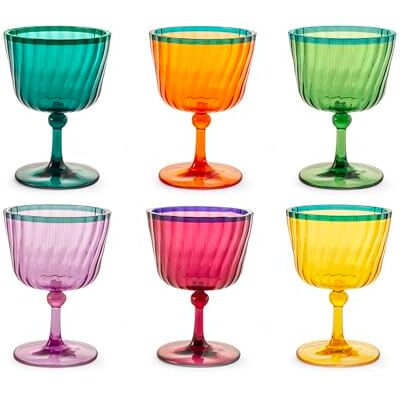 H&H , Set med 12 akrylfärgade glas, 25cl diskmaskinssäker (max 40 °C) H&H , Set med 12 akrylfärgade glas, 25cl diskmaskinssäker (max 40 °C)