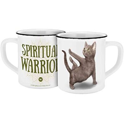 Gedalabels Yoga Dogs & Cats 13546 Yoga Cats Warrior kopp, keramisk kopp, kaffekopp, keramik, 400 ml, vit Gedalabels Yoga Dogs & Cats 13546 Yoga Cats Warrior kopp, keramisk kopp, kaffekopp, keramik, 400 ml, vit