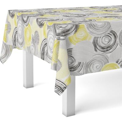 Martina Home Mantel Hule Circle Gul 260X140 CM Martina Home Mantel Hule Circle Gul 260X140 CM