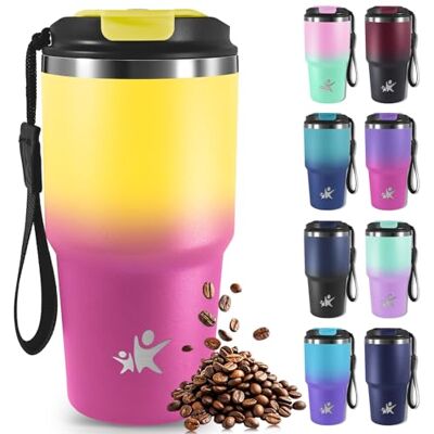 Mujigaga Resemugg 0,6 liter med isolering, termisk kopp med läckagesäkert lock, resemugg, bärbar lufttät, varm och kall kaffetumlare, vatten och te Mujigaga Resemugg 0,6 liter med isolering, termisk kopp med läckagesäkert lock, resemugg, bärbar lufttät, varm och kall kaffetumlare, vatten och te