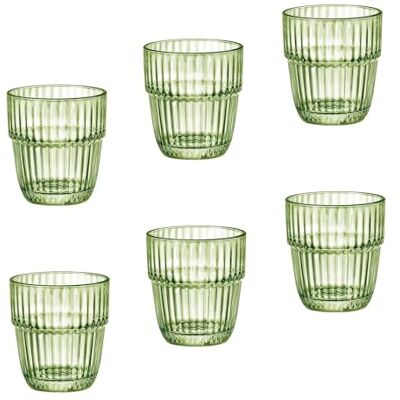 Bormioli Rocco Set med 6 Barshine Rocks, gröna, 30,5 cl Bormioli Rocco Set med 6 Barshine Rocks, gröna, 30,5 cl