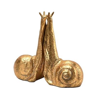 Creative Kreativ Co-Op gjutjärn snigel, set med 2, guldfinish bokstöd Creative Kreativ Co-Op gjutjärn snigel, set med 2, guldfinish bokstöd