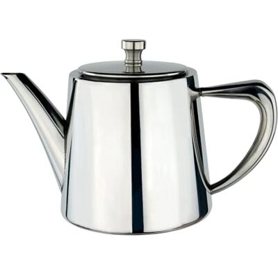 Café Olé Derwent tekanna, 370 ml, för 1 person, rostfritt stål, modern tekannedesign med spegelblank yta, perfekt pip Café Olé Derwent tekanna, 370 ml, för 1 person, rostfritt stål, modern tekannedesign med spegelblank yta, perfekt pip