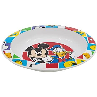 Mickey Mouse Stor Original Disney Mickey djup tallrik i hårdplast för barn, mikrovågssäker, tvättbar och återanvändbar. Mickey Mouse Stor Original Disney Mickey djup tallrik i hårdplast för barn, mikrovågssäker, tvättbar och återanvändbar.