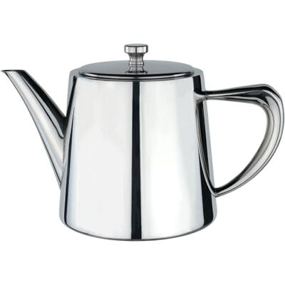 Café Olé Derwent tekanna, 680 ml, 3 koppar, rostfritt stål, modern tekannedesign med spegelblank yta, perfekt pip Café Olé Derwent tekanna, 680 ml, 3 koppar, rostfritt stål, modern tekannedesign med spegelblank yta, perfekt pip
