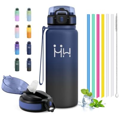 JAPORIA Botella Térmica 750 ml, läckagesäker Termisk Flaska med sugrör, återanvändbar, perfekt för vuxna, gym, kontor JAPORIA Botella Térmica 750 ml, läckagesäker Termisk Flaska med sugrör, återanvändbar, perfekt för vuxna, gym, kontor