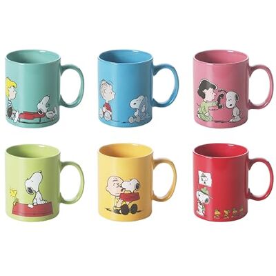 Excelsa Snoopy-mugg, blandade färger Excelsa Snoopy-mugg, blandade färger