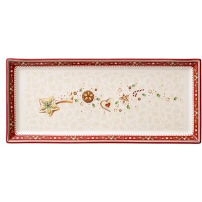 Villeroy & Boch Winter Bakery Delight Tallrik Desserter, Porslin, Vit/Röd, Stor Villeroy & Boch Winter Bakery Delight Tallrik Desserter, Porslin, Vit/Röd, Stor
