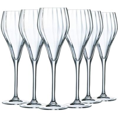 Chef & Sommelier Chef&Sommelier Symmetrikollektion 6 champagneflöjter 16 cl tillverkad i Frankrike förstärkt förpackning Chef & Sommelier Chef&Sommelier Symmetrikollektion 6 champagneflöjter 16 cl tillverkad i Frankrike förstärkt förpackning
