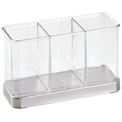 InterDesign iDesign 67280EU Forma förpackning med 2 bestick organisatörer borstat rostfritt stål flerfärgad 19 x 7 x 12,5 cm InterDesign iDesign 67280EU Forma förpackning med 2 bestick organisatörer borstat rostfritt stål flerfärgad 19 x 7 x 12,5 cm