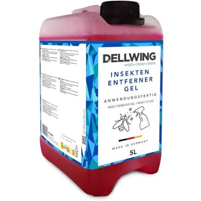 DELLWING Insektsborttagare AktivGel 5 l, färdig att använda insektsborttagare för bil, för lack, glas och plast, idealisk som förbehandling före biltvätt, tillverkad i Tyskland DELLWING Insektsborttagare AktivGel 5 l, färdig att använda insektsborttagare för bil, för lack, glas och plast, idealisk som förbehandling före biltvätt, tillverkad i Tyskland