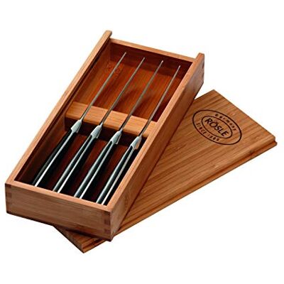 RÖSLE 25147 Biffknivar Set, Paket med 4, svart RÖSLE 25147 Biffknivar Set, Paket med 4, svart