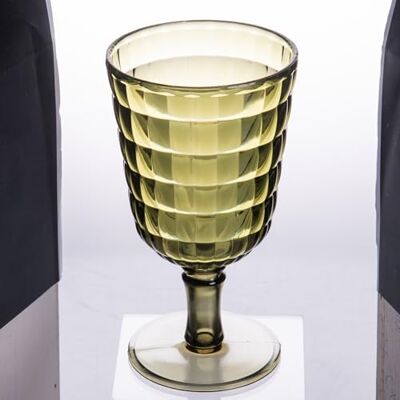 Tivoli Set 6 Bägare 450 ml Akryl Yta Geometrisk Dekoration, Modegrön Tivoli Set 6 Bägare 450 ml Akryl Yta Geometrisk Dekoration, Modegrön
