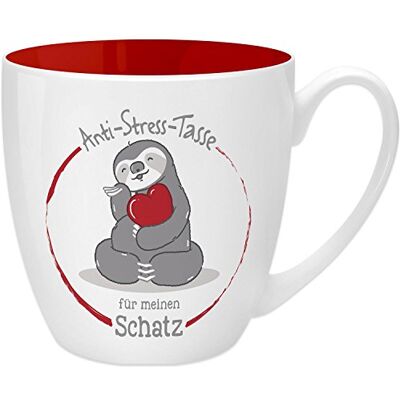 GRUSS & CO Anti-stress kopp motiv "den skatt" kopp med ordspråk, 45 cl, nytt benporslin Present till dig 45520 GRUSS & CO Anti-stress kopp motiv "den skatt" kopp med ordspråk, 45 cl, nytt benporslin Present till dig 45520