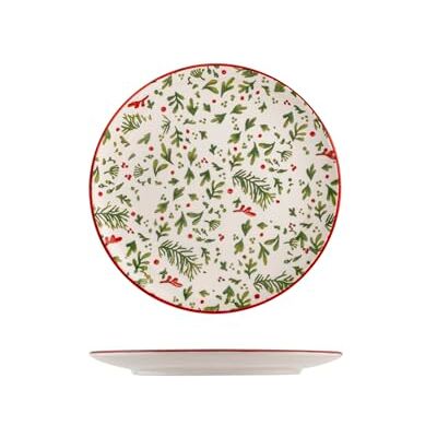 H&H set med 6 julfrukttallrikar bär cm 20 H&H set med 6 julfrukttallrikar bär cm 20