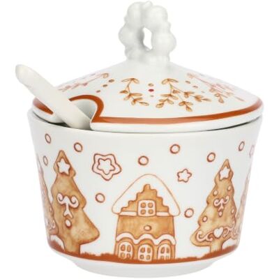 THUN Sockerskål med land porslinsked 9,5 x 10,6/14 THUN Sockerskål med land porslinsked 9,5 x 10,6/14