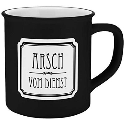 Horror-Shop Arsch vom Dienst Keramikkopp - Emalje-utseende Horror-Shop Arsch vom Dienst Keramikkopp - Emalje-utseende
