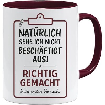 Acen Merchandise Kopp med ordspråk Naturligtvis ser jag inte upptagen ut – mugg/mugg som en rolig gåva/roliga och originella gåvor/tekaffekopp Acen Merchandise Kopp med ordspråk Naturligtvis ser jag inte upptagen ut – mugg/mugg som en rolig gåva/roliga och originella gåvor/tekaffekopp