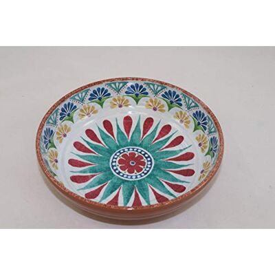 APS 84689 skål "Arabesque", melaminskål 20,5 cm i diameter, höjd 5,5 cm, interiör: Spansk design, utomhusdekor: terrakottautseende, 1,1 liter APS 84689 skål "Arabesque", melaminskål 20,5 cm i diameter, höjd 5,5 cm, interiör: Spansk design, utomhusdekor: terrakottautseende, 1,1 liter