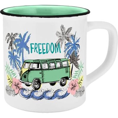 Gedalabels Kopp VW Freedom emaljutseende 400 ml Gedalabels Kopp VW Freedom emaljutseende 400 ml